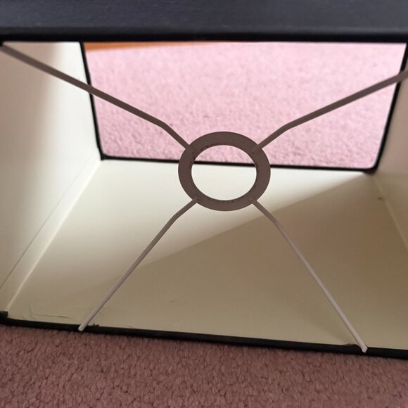 Black Ceramic & Fabric Table Lamp - Picture 5 of 6